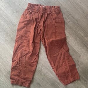 Old Navy Salmon/Light Rust cotton pull on jogger size 6/7